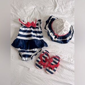 Baby girl swimsuit set
